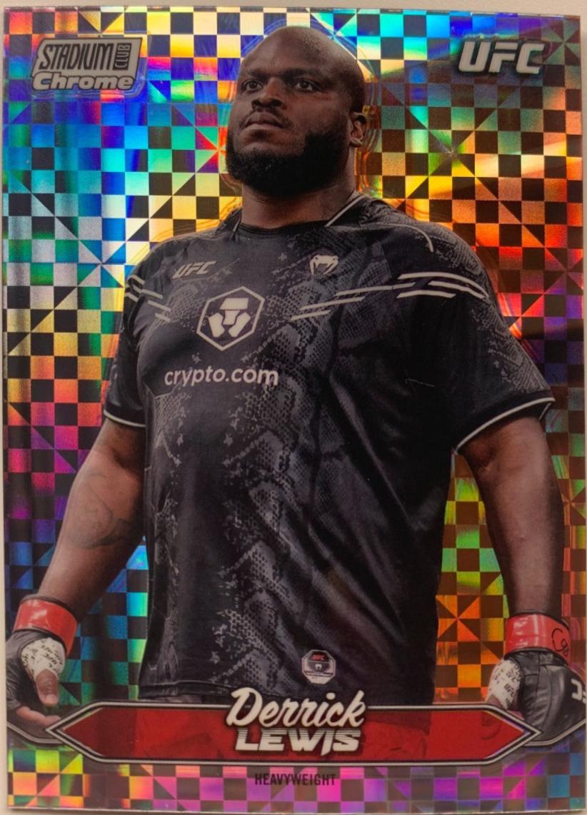 Derrick Lewis 2025 Topps Stadium Club UFC Base Chrome #C-73 X-Fractor