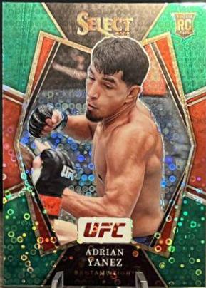 Adrian Yanez 2022 Panini Select UFC Premier Level #155 Green Disco