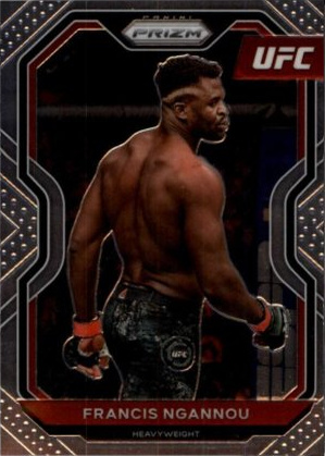 Francis Ngannou 2021 Panini Prizm UFC Base #52 Black