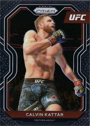 Calvin Kattar 2021 Panini Prizm UFC Base #58 Pink Pulsar