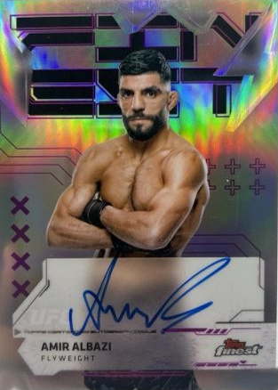 Amir Albazi 2025 Topps Finest UFC Finest Autographs #FA-AA Black Refractor