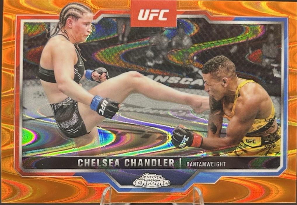 Chelsea Chandler 2025 Topps Chrome UFC Base #79 Orange Refractor