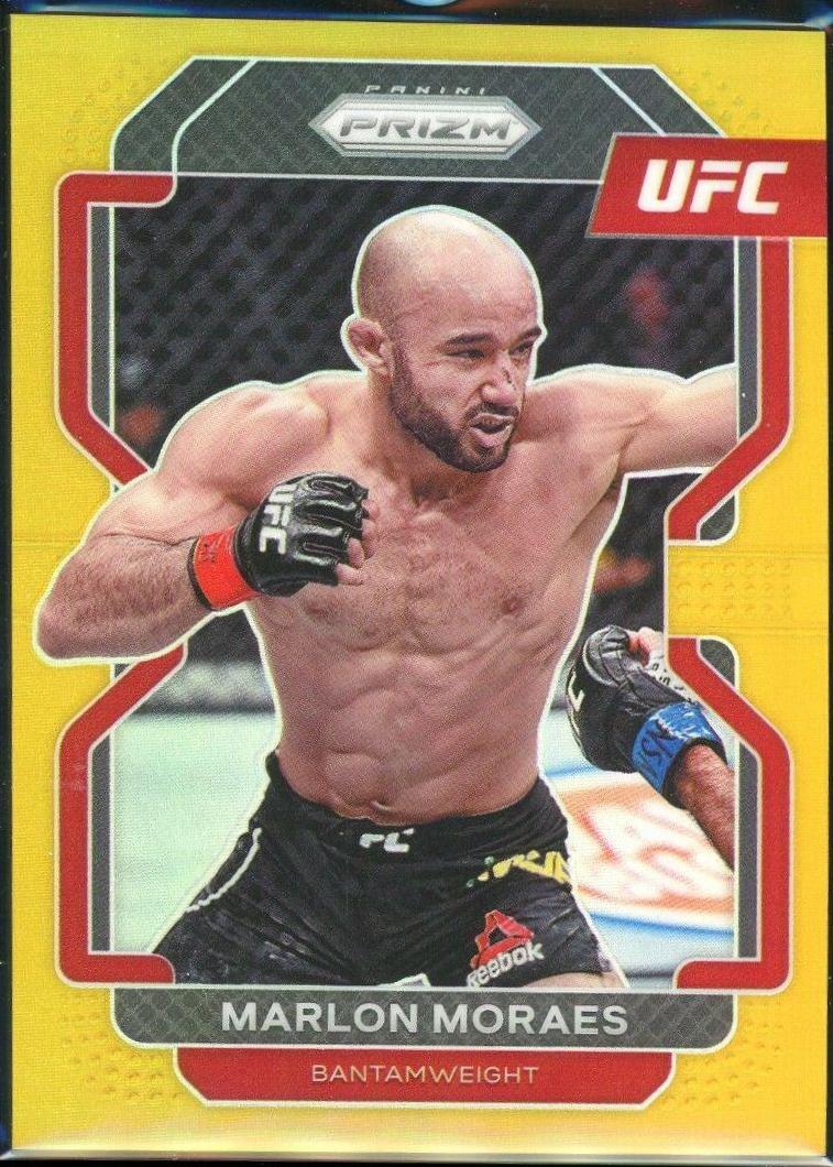 Marlon Moraes 2022 Panini Prizm UFC Base #148 Gold