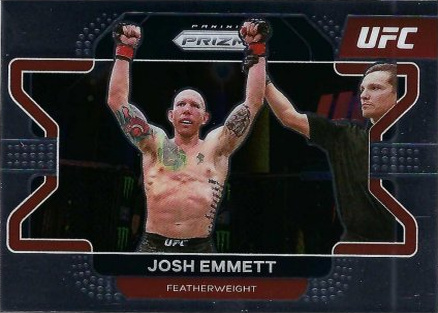 Josh Emmett 2022 Panini Prizm UFC Base #24 Blue Shimmer