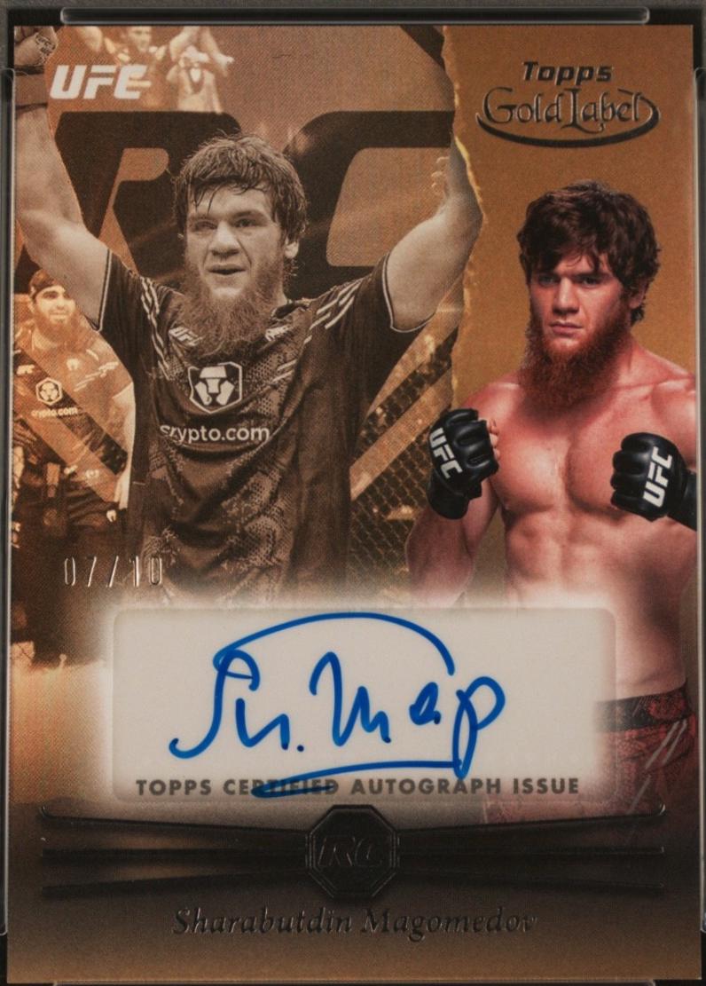 Shara Magomedov 2024 Topps Gold Label UFC Rookie Autographs #RCA-SHM Black