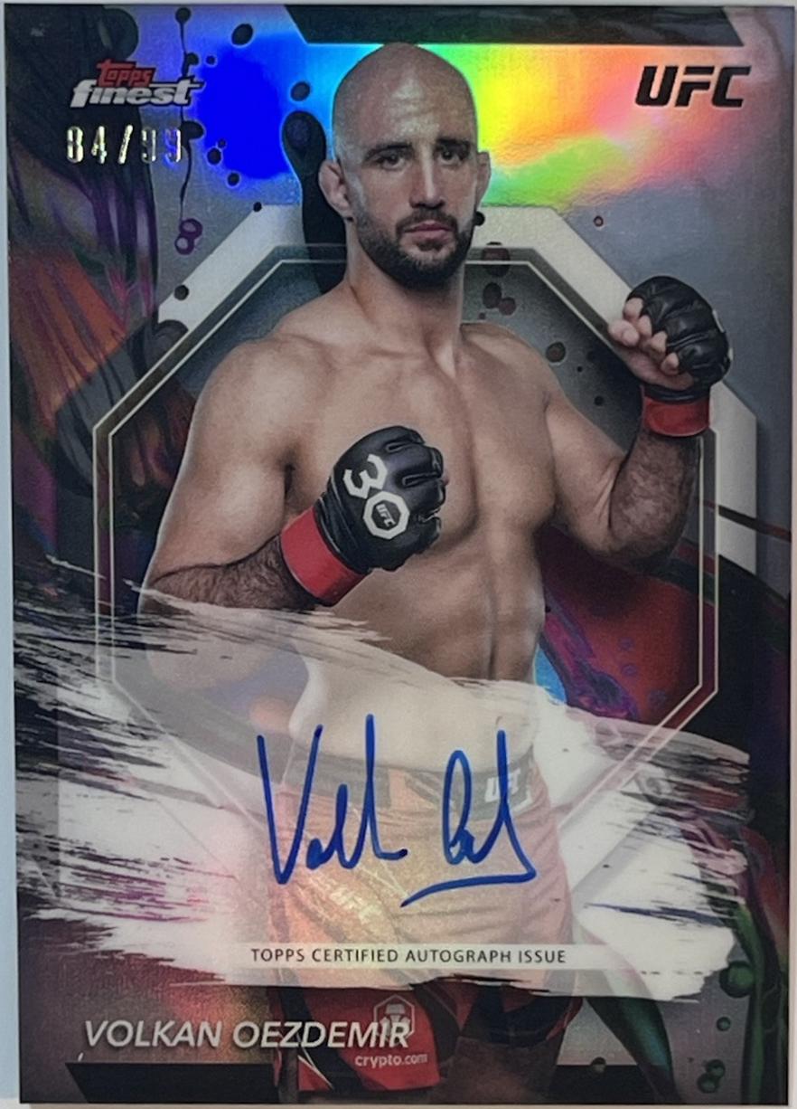Volkan Oezdemir 2024 Topps Finest UFC Finest Autographs #FA-VOR Refractor