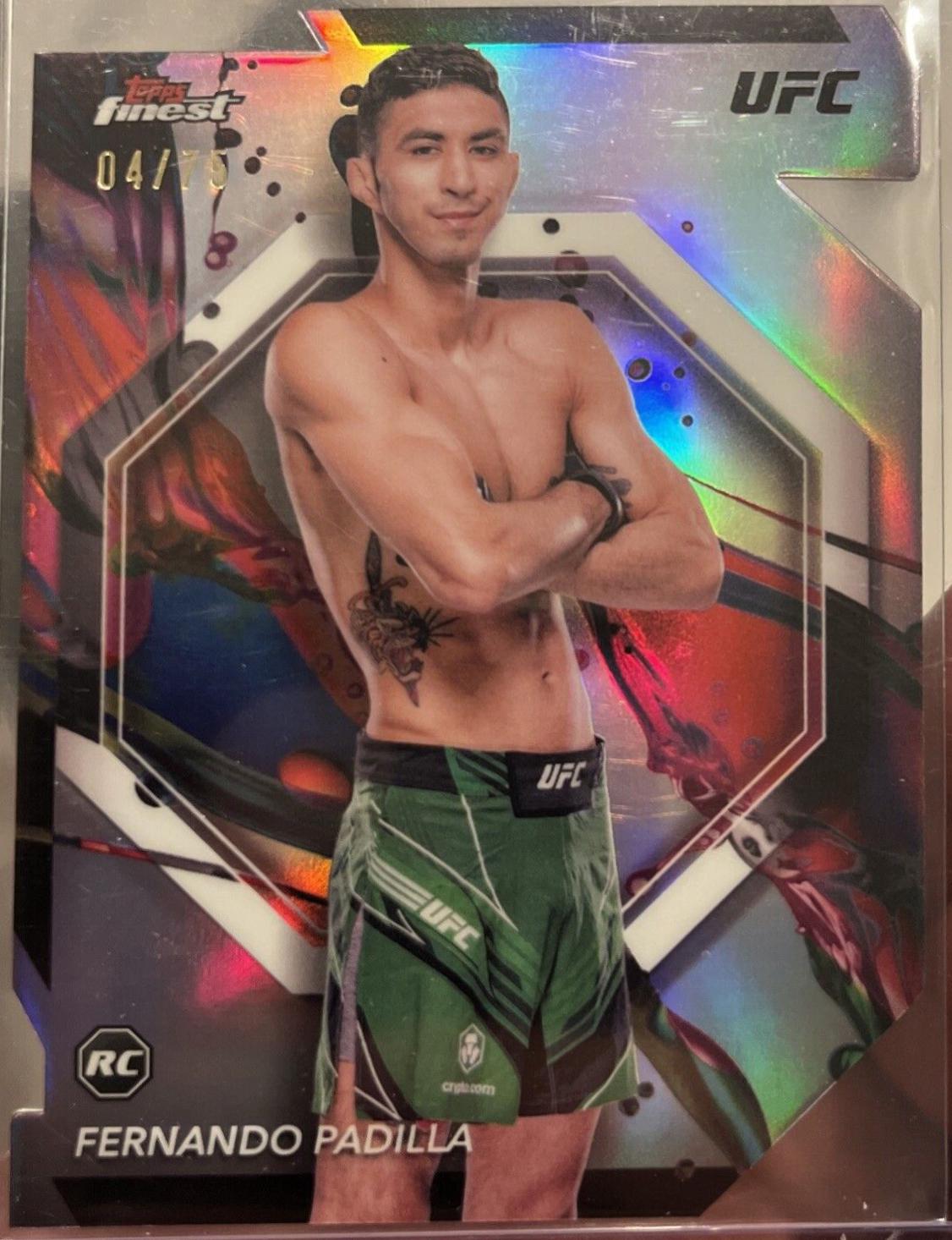 Fernando Padilla 2024 Topps Finest UFC Base Common #59 Die-Cut Refractor