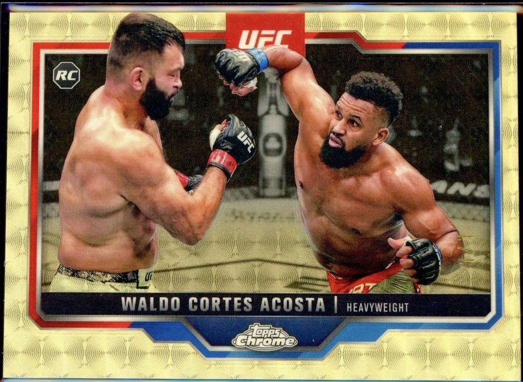 Waldo Cortes Acosta 2025 Topps Chrome UFC Base #19 Superfractor