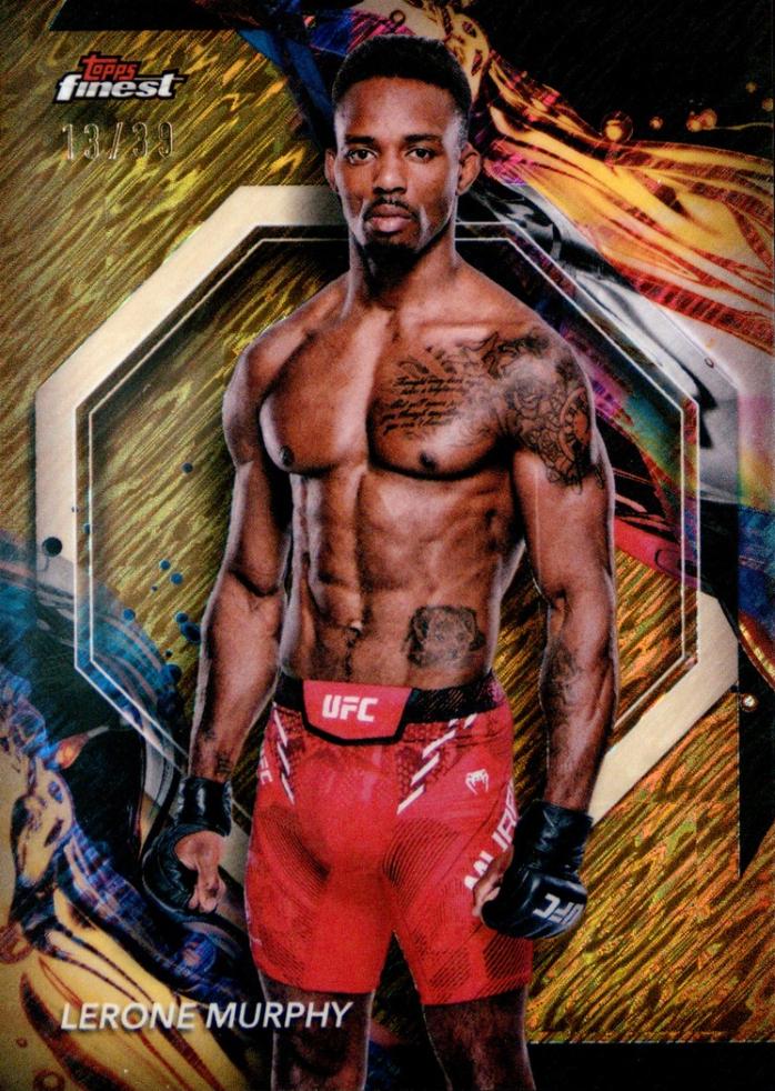 Lerone Murphy 2024 Topps Finest UFC Base Uncommon #121 Gold Shimmer Refractor