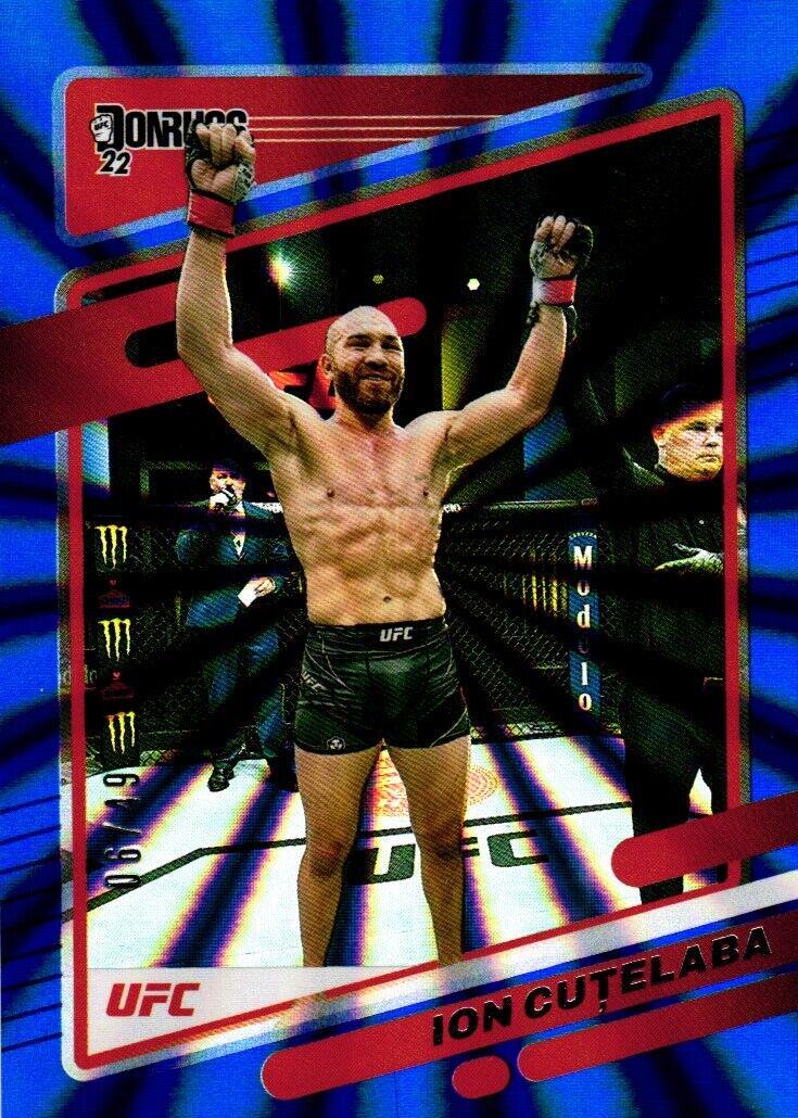 Ion Cuțelaba 2022 Panini Donruss UFC Base #195 Blue