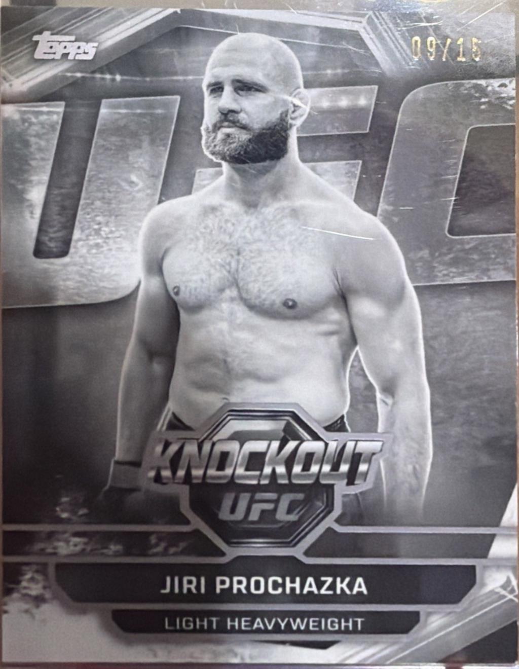 Jiri Prochazka 2026 Topps Knockout UFC Base #13 Black & White