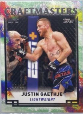 Justin Gaethje 2024 Topps Knockout UFC Craftmasters #CRM-14 Black