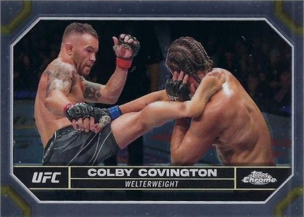 Colby Covington 2024 Topps Chrome UFC Base #48 Superfractor