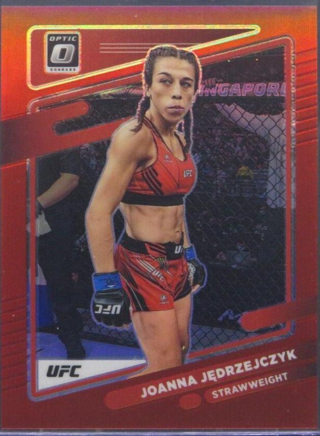 Joanna Jędrzejczyk 2022 Panini Donruss Optic UFC Base #87 Red