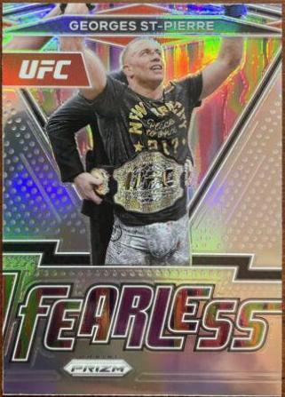 Georges St-Pierre 2022 Panini Prizm UFC Fearless #24 Silver