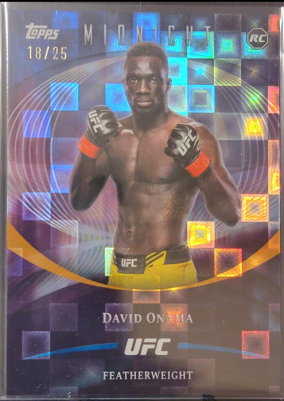 David Onama 2026 Topps Midnight UFC Base #42 Moonrise