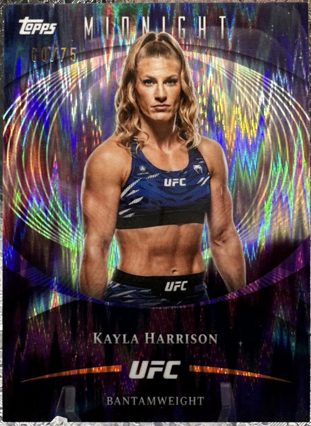 Kayla Harrison 2026 Topps Midnight UFC Base #60 Dusk