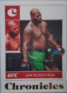 Jairzinho Rozenstruik 2022 Panini Chronicles UFC Base Chronicles #74 Gold