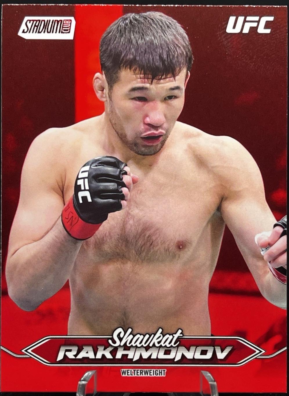 Shavkat Rakhmonov 2025 Topps Stadium Club UFC Base #117 Red