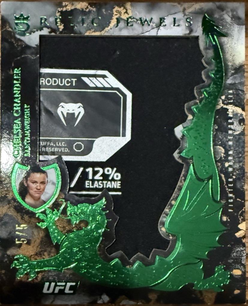 Chelsea Chandler 2025 Topps Royalty UFC Relic Jewels #RJ-CC Green