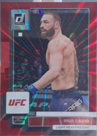 Paul Craig 2023 Panini Donruss UFC Base #77 Red Laser