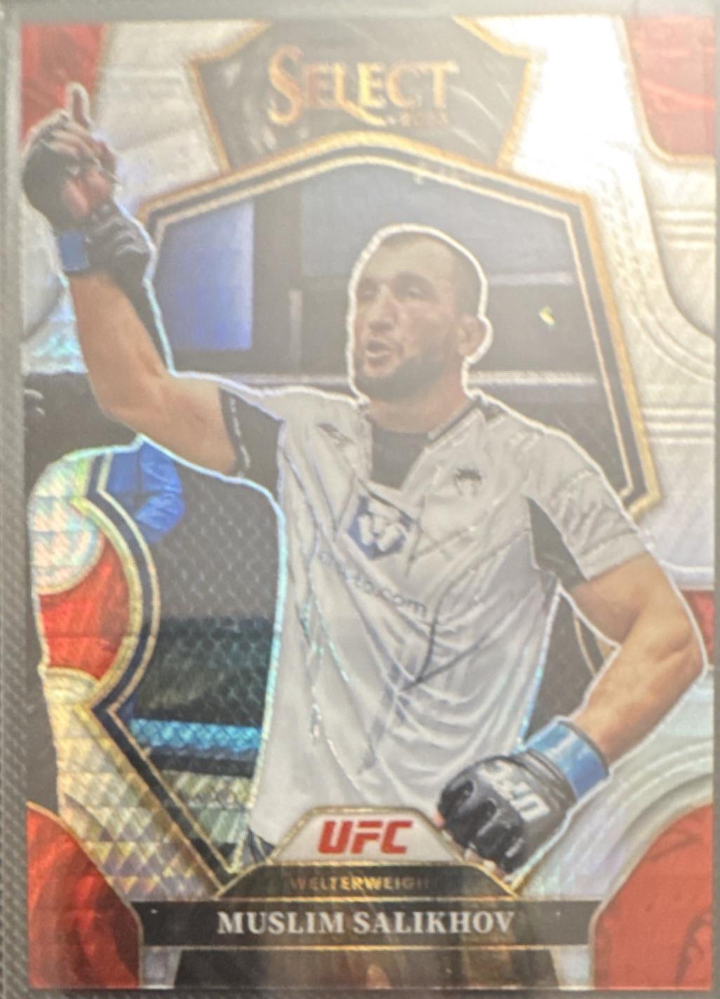 Muslim Salikhov 2023 Panini Select UFC Premier Level #187 Lucky Envelopes