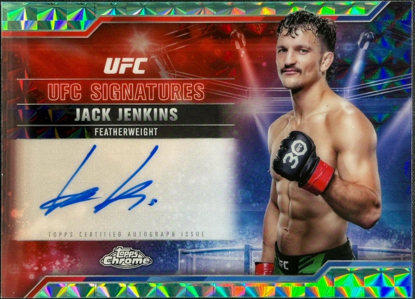Jack Jenkins 2025 Topps Chrome UFC UFC Signatures #SIG-JJ Superfractor