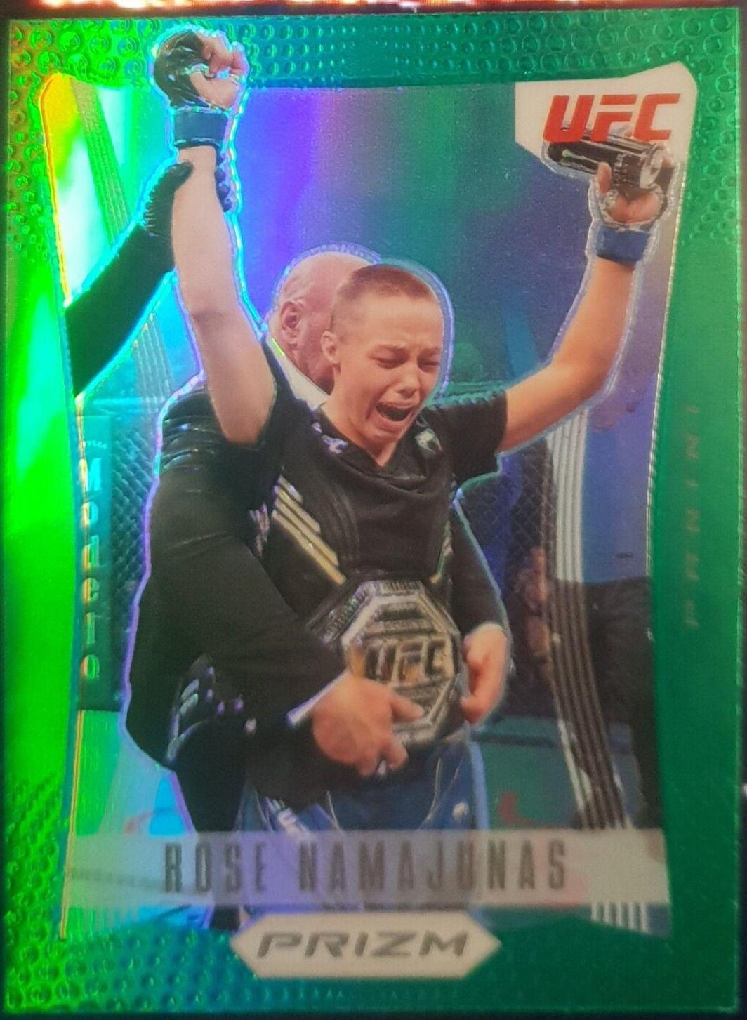 Rose Namajunas 2022 Panini Prizm UFC Prizm Flashback #2 Green