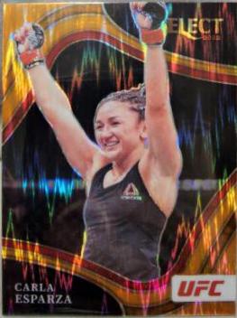Carla Esparza 2022 Panini Select UFC Octagonside #223 Orange Flash