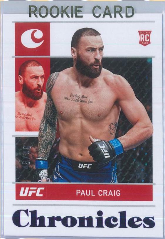 Paul Craig 2022 Panini Chronicles UFC Base Chronicles #96 Purple