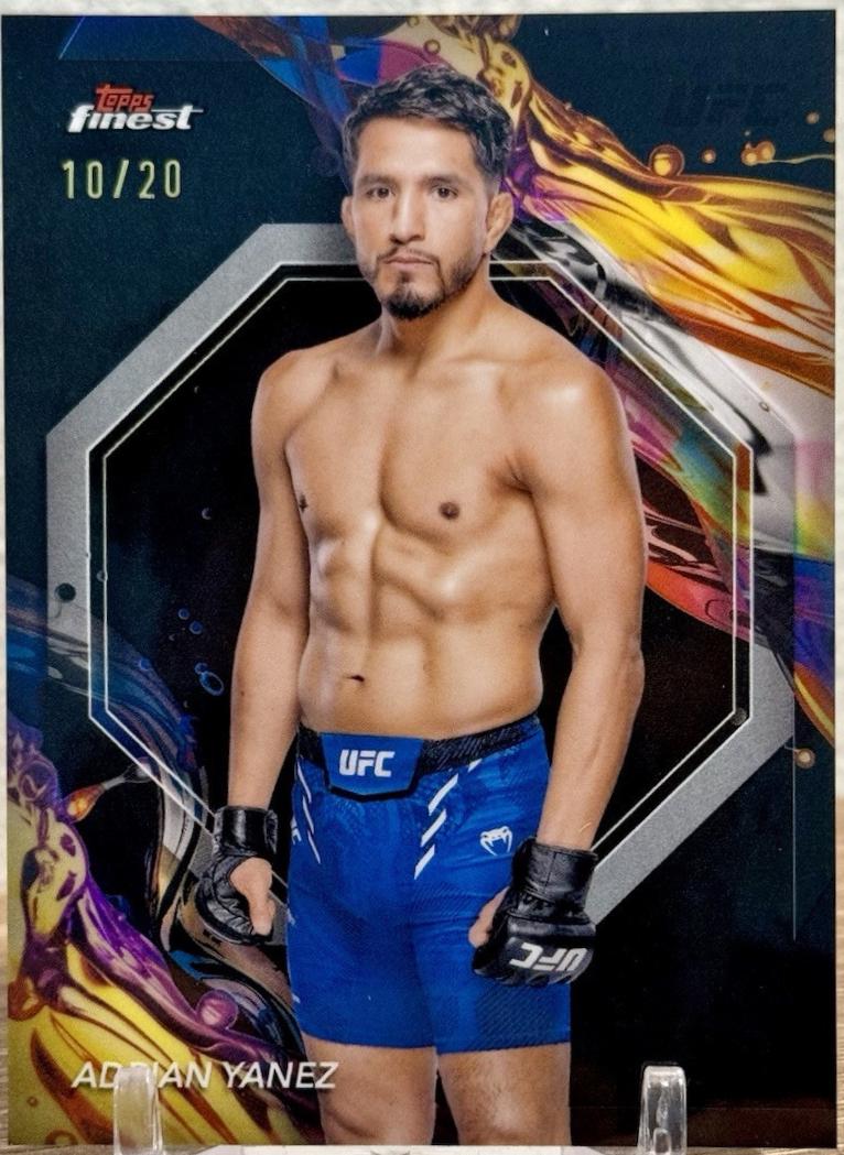 Adrian Yanez 2024 Topps Finest UFC Base Uncommon #143 Black Refractor