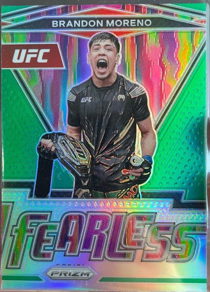 Brandon Moreno 2022 Panini Prizm UFC Fearless #17 Green