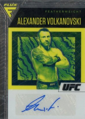 Alexander Volkanovski 2021 Panini Chronicles UFC Flux Auto #33 Black