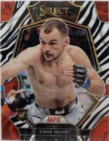 Uros Medic 2023 Panini Select UFC Premier Level #103 Zebra