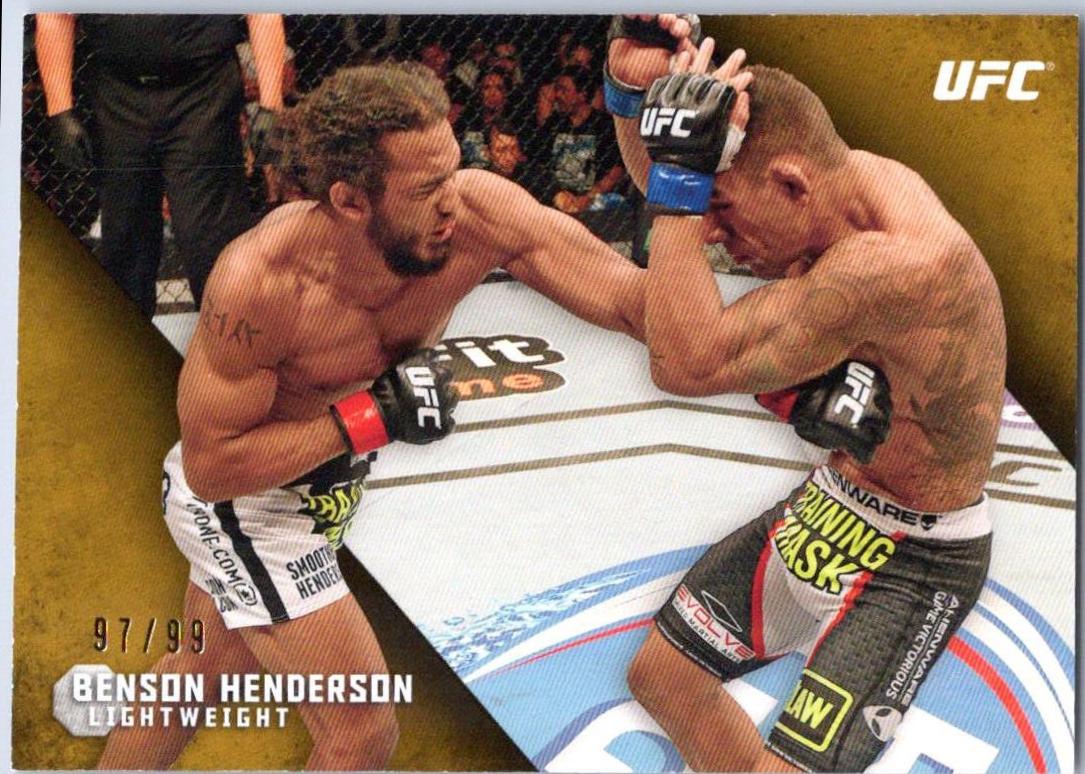Benson Henderson 2015 Topps UFC Knockout Base #66 Gold