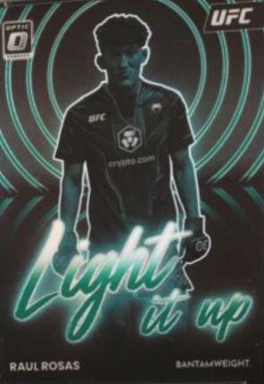 Raul Rosas 2023 Panini Donruss Optic UFC Light It Up #16 Green