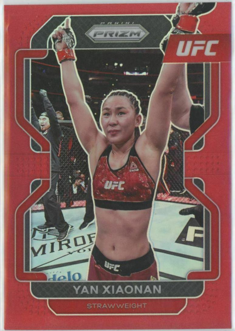 Yan Xiaonan 2022 Panini Prizm UFC Base #194 Red