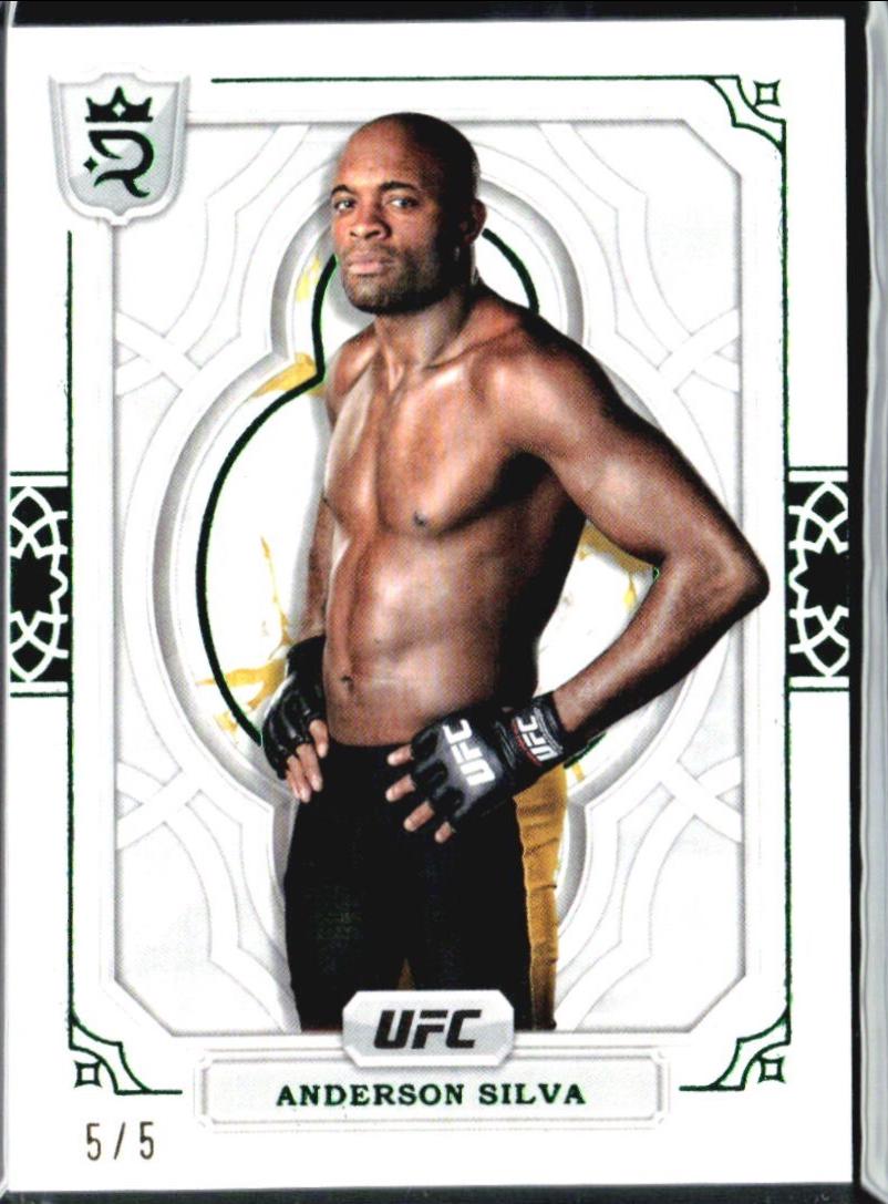 Anderson Silva 2024 Topps Royalty UFC Base #91 Green