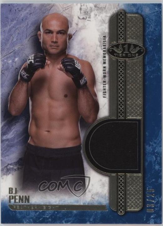 BJ Penn 2017 Topps UFC Knockout Tier One Relics #T1R-BP Blue