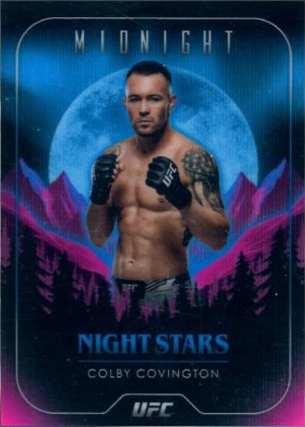 Colby Covington 2024 Topps Midnight UFC Night Stars #NS-29 Black Light