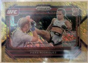 Piera Rodriguez 2023 Panini Prizm UFC Base #99 Gold Shimmer