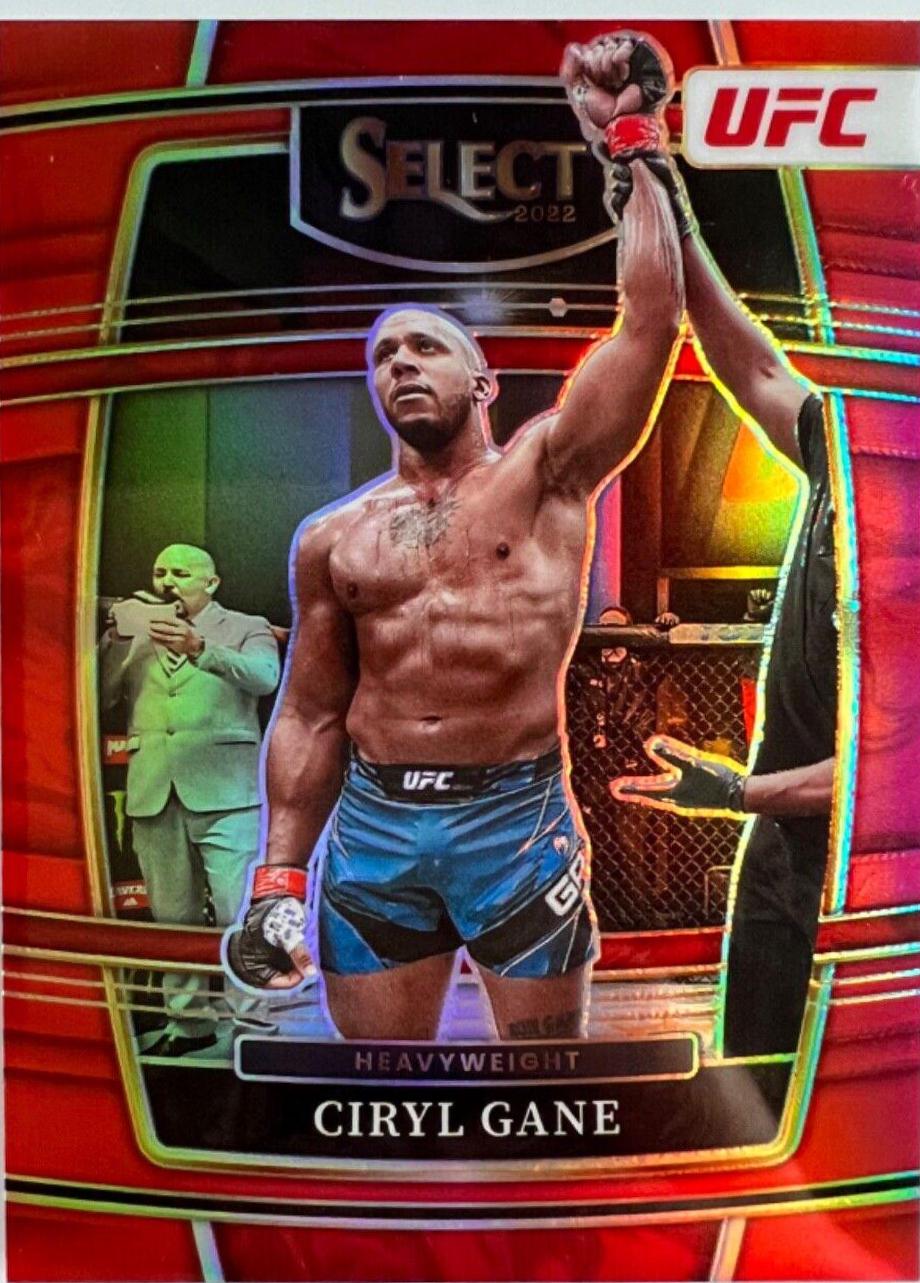 Ciryl Gane 2022 Panini Select UFC Concourse #47 Red