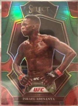 Israel Adesanya 2023 Panini Select UFC Premier Level #192 Green