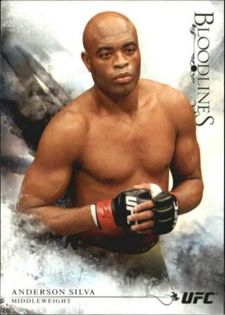 Anderson Silva 2014 Topps UFC Bloodlines Base #135 Platinum