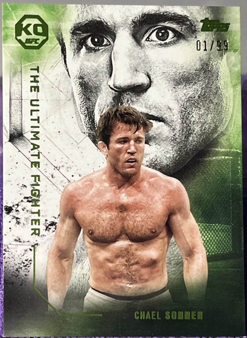 Chael Sonnen 2025 Topps Knockout UFC The Ultimate Fighter #UF-20 Lime Green