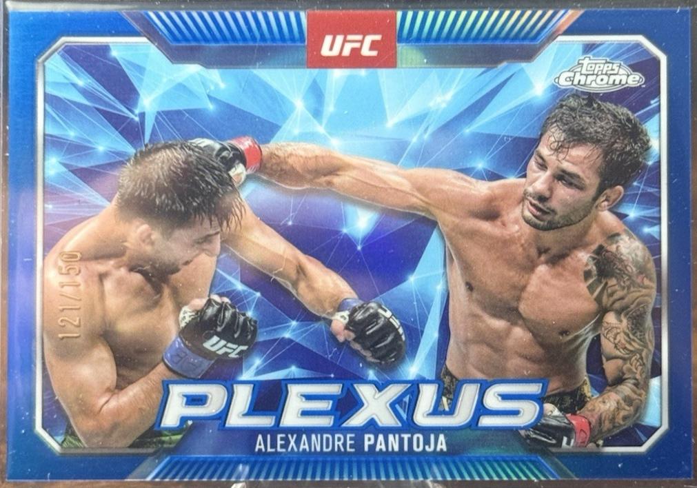 Alexandre Pantoja 2025 Topps Chrome UFC Plexus #PLX-8 Blue Refractor