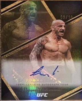 Alexander Volkanovski 2024 Topps Gold Label UFC Auric Autographs #AUA-AVI Red