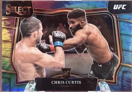Chris Curtis 2023 Panini Select UFC Octagonside #256 Tie Dye