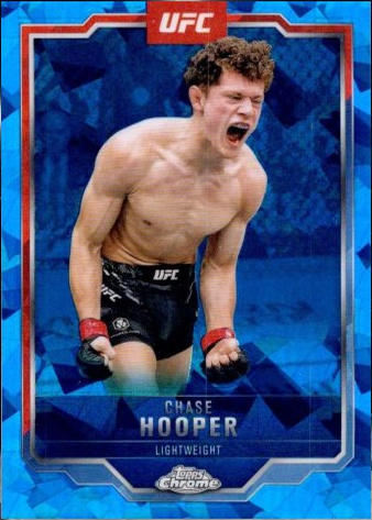 Chase Hooper 2025 Topps Chrome Sapphire UFC Base Sapphire #17 Purple Sapphire