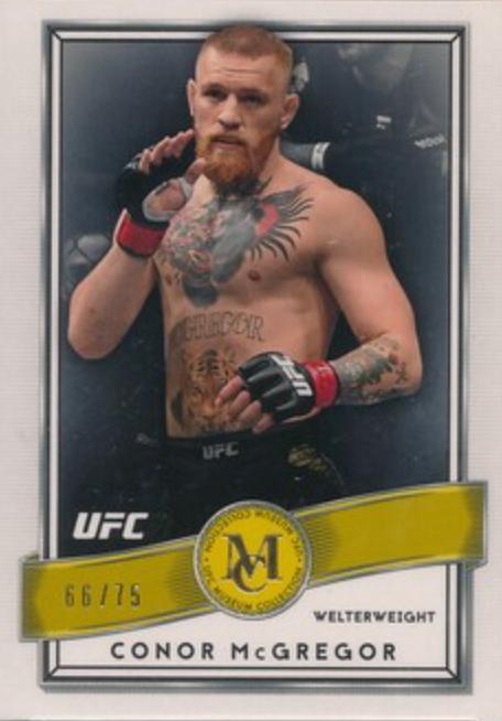 Conor McGregor 2016 Topps UFC Museum Collection Base #14 Gold